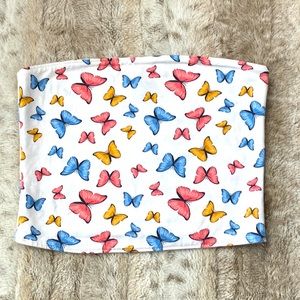 Holister Butterfly Tube Top, Size S